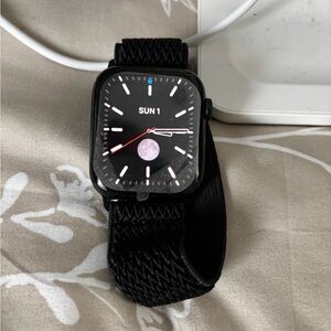 Apple Watch 44mm Smartwatch with Black Mesh Band